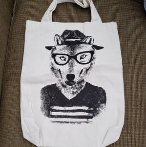 Foxy Fox Canvas Book Bag